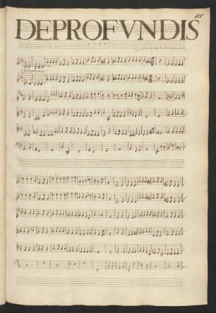 De profundis; Coro (2), i (5), b; g-Moll; LWV 62