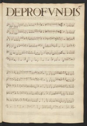 De profundis; Coro (2), i (5), b; g-Moll; LWV 62