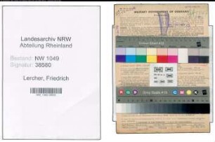 Entnazifizierung Friedrich Lercher , geb. 15.01.1895 (Graveur)
