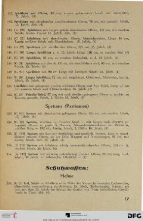 Schutzwaffen (Nr. 158-207)