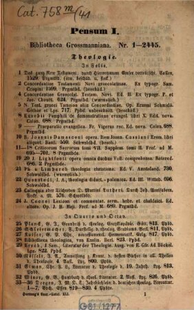 Leipziger Bücher-Auction. 41. 1858, 17. März