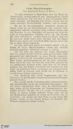 Ueber Photolithographie