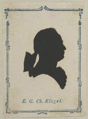 Bildnis des E. G. Ch. Klügel
