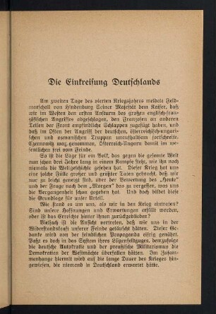 7-12, Die Einkreisung Deutschlands