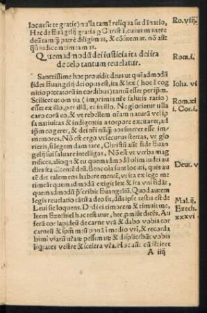 Quemadmodum dei iusticia ita dei ira de celo tantum revelatur.