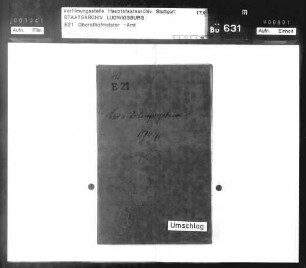 Etats- und Rechnungsergebnisse des Hofmarschallamts