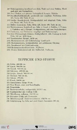 Teppiche und Stoffe (216-232)