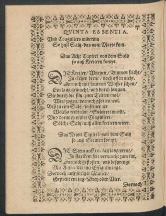 Das Acht Capitel von dem Saltz so auß Kreitern kompt.