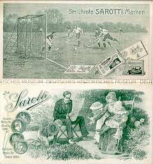 Sammel-Karte mit Werbung für "Sarotti"-Produkte - Sachkonvolut