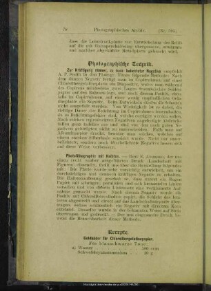 Photographische Technik
