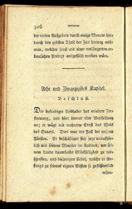Acht und Zwanzigstes Capitel. Beschluß.
