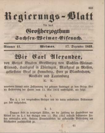 Nr. 41 : 17. Dezember 1853