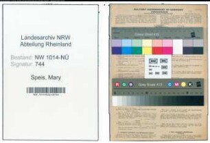 Entnazifizierung Mary Speis , geb. 19.01.1904 ()