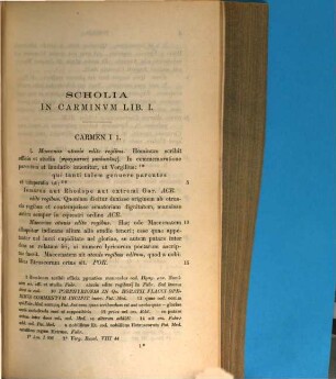 Scholia Horatiana quae feruntur Acronis et Porphyrionis post Georgium Fabricium nune primum emendatiora ed. Franc. Pauly. 1