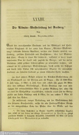 Die Altväter-Wasserleitung bei Freiberg