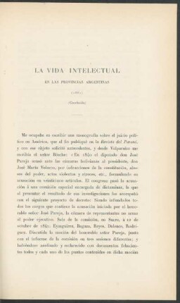 La vida intelectual en las provincias argentinas - (Conclusión) : (1861)