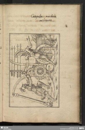 Catapulta machina militaris.