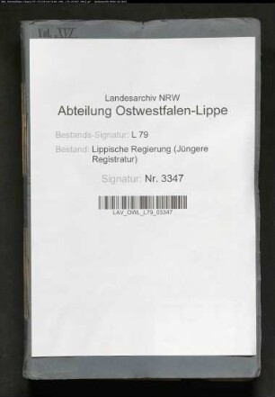 Kommunalwegebau im Amt Brake - Generalia -, Band 16