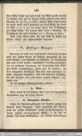 V. Flüssiger Dünger