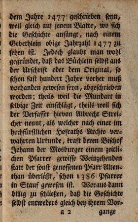 Ursprung der alten Walfart bey St. Salvator nächst Thumstauf