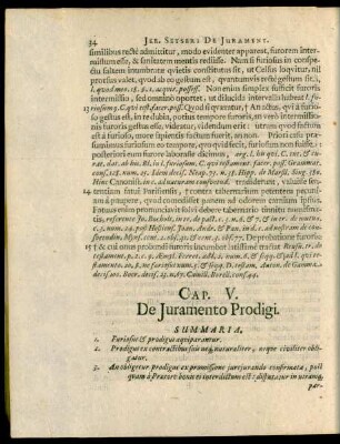 Cap. V. De Iuramento Prodigi.