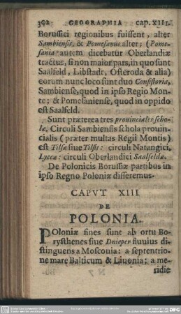 Caput XIII. De Polonia