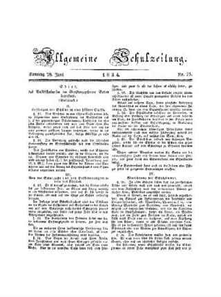 Edict, das Volksschulwesen im Großherzogthume Baden betreffend. : (Beschluß)