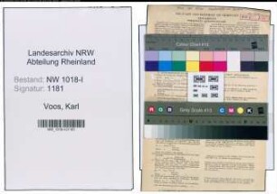 Entnazifizierung Karl Voos , geb. 18.04.1893 (Verwaltungsbeamter)