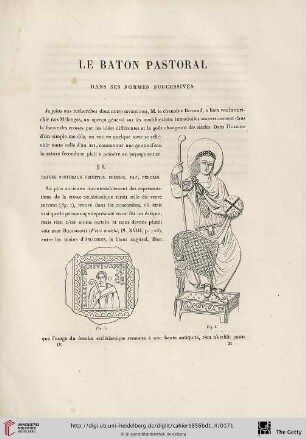 Le baton pastorale dans ses formes successives