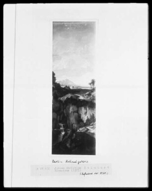 Acht Landschaften für den Palazzo Massimi — Felsschlucht mit Ferne / Hochebene