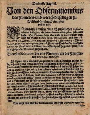 Cometa so anno 1604 erschienen