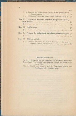 Benutzte Hilfsmittel.