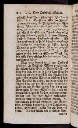 218-228, Nicht lange darauf ward dem Cardinal Alberoni ...