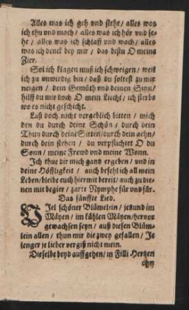Das fünffte Lied.