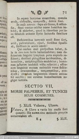 Sectio VII. Morbi Palpebris, Et Tunicis Bulbi Communes