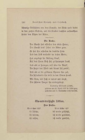 Ein-und-dreißigste Lektion