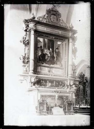 Klosterkirche; Altar von 1616, Altarbild 1. Hälfte des 16. Jahrhunderts