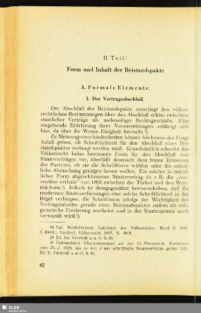 II. Teil: Form und Inhalt der Beistandspakte