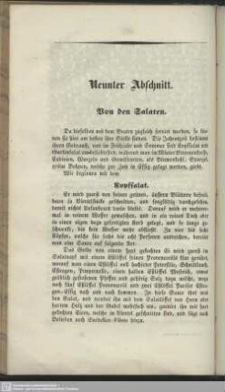 Neunter Abschnitt. Von den Salaten