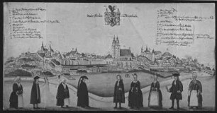 Stadt Plauen im Voigtlande : Stadt Plauen im Voigtlande. Zeichnung (1701/1716)