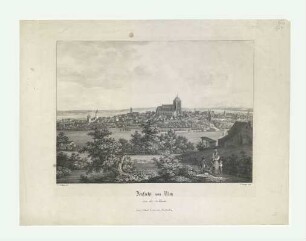 Ulm von Norden. Um 1840