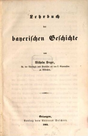 Lehrbuch der bayerischen Geschichte