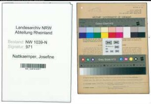 Entnazifizierung Josefine Nattkaemper , geb. 22.08.1898 (Haendlerin)