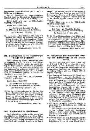 Unterrichtsfilm in den bergmännischen Berufs- und Fachschulen : [Erziehung] ; [Für das Reich] ; [Amtliche Erlasse] ; [Amtlicher Teil]