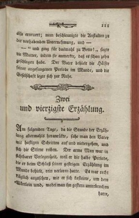 Zwei und vierzigste Erzählung.