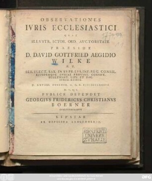 Observationes Ivris Ecclesiastici