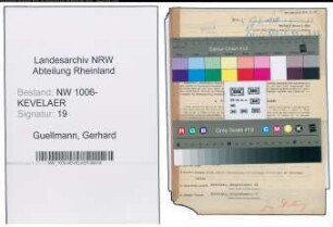 Entnazifizierung Gerhard Guellmann , geb. 03.01.1904 (Amtssekretaer)
