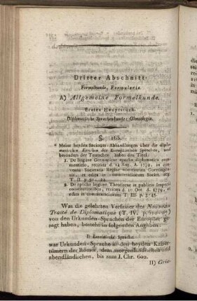 Dritte Abschnitt: Formelkunde, Formularia