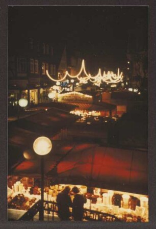 Andreasmesse 1984. Detmold. Lange Str. Papierabzug