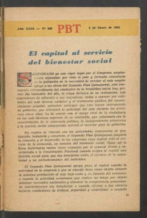 El capital al servicio del bienestar social